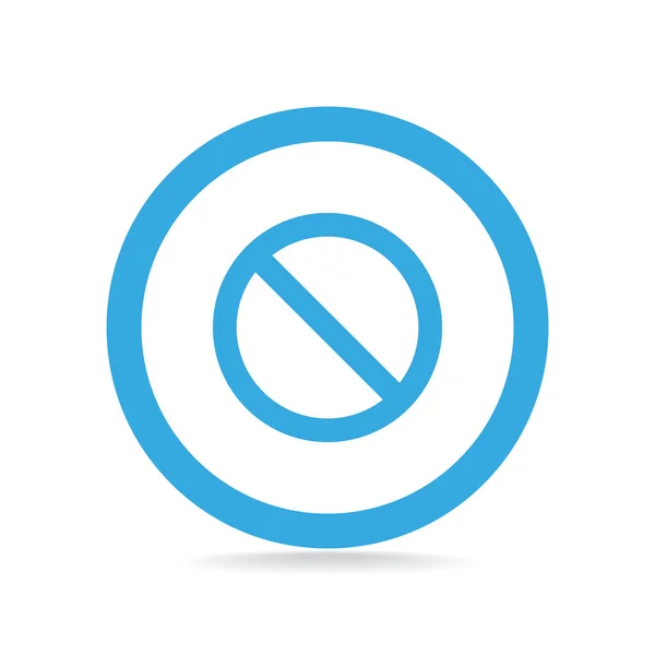 Símbolo de proibição Ícone Web —  Vetores de Stock