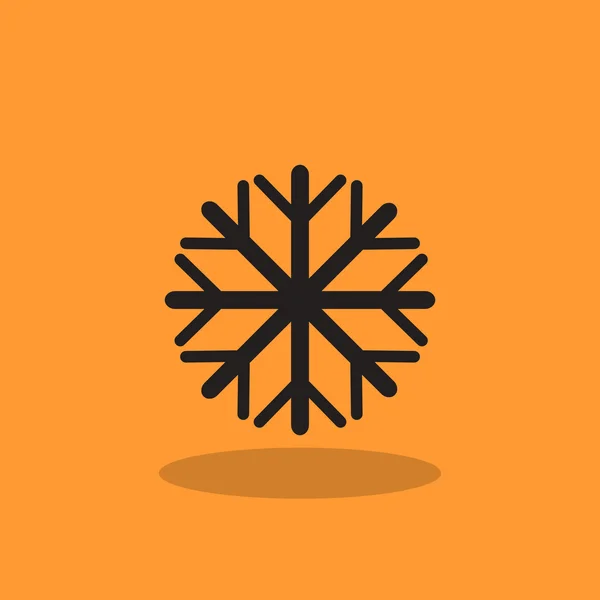 Kar tanesi basit web simgesi — Stok Vektör