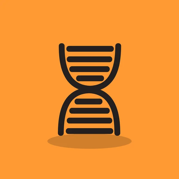 DNA genetics web pictogram — Stockvector