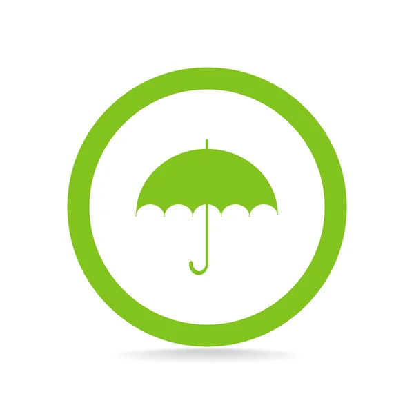 Simple outline umbrella web icon — Stock Vector