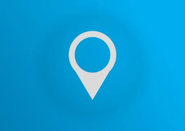 地図ポインタWebアイコンベクトル図 — ストックベクタ
