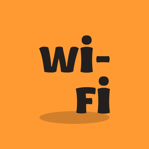 Wi-Fi felirat ikon — Stock Vector
