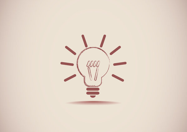 Light bulb web icon