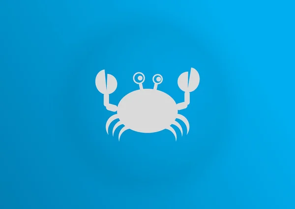 Icône web crabe — Image vectorielle