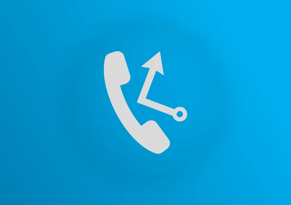 Web telefoonpictogram — Stockvector