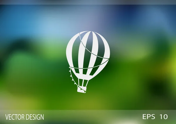 Balon aerostat web simgesi — Stok Vektör
