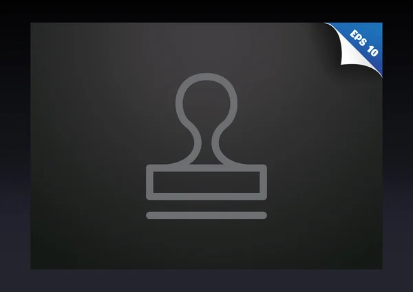 Sello sello icono concepto — Archivo Imágenes Vectoriales