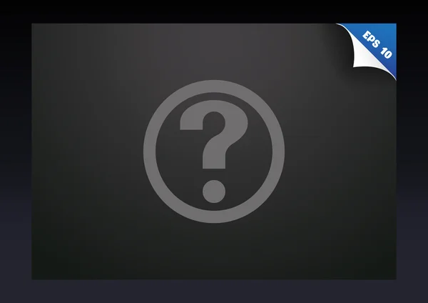 Signo de interrogación icono web — Archivo Imágenes Vectoriales