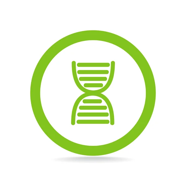 DNA genetics web pictogram — Stockvector