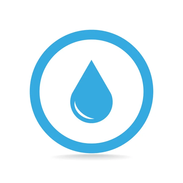 Liquid droplet simple web icon — Stock Vector