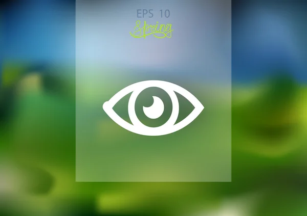 Viendo el icono web del ojo — Vector de stock