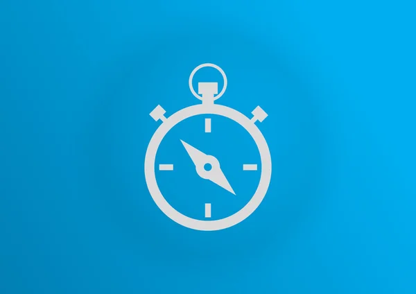 Eenvoudige stopwatch web pictogram — Stockvector