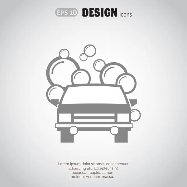 Lavage de voiture, icône web — Image vectorielle