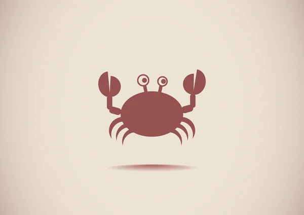 Icône web crabe — Image vectorielle