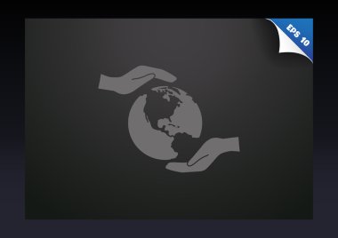 Dünya eller web simgesi