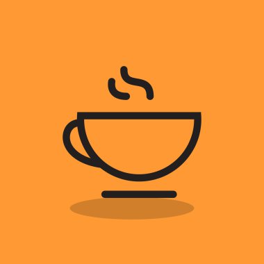 Fincan sıcak bir içecek web simgesi