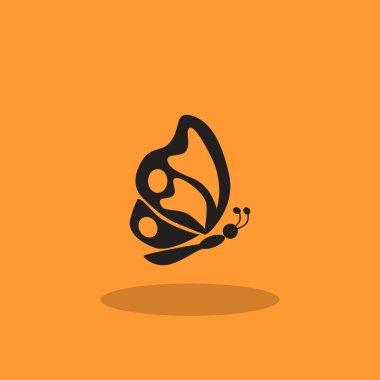 Basit kelebek web simgesi