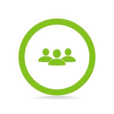 Grup insanlar basit web simgesi