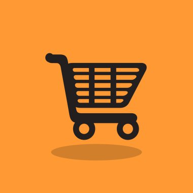 Alışveriş sepeti basit web simgesi