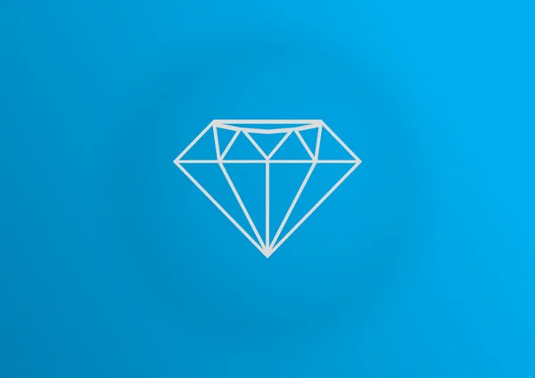 Diamond web icon — Stock Vector