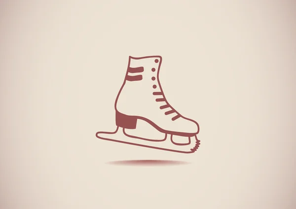 Skate schoen web pictogram — Stockvector