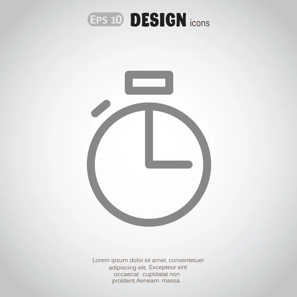 Simple icône web chronomètre — Image vectorielle