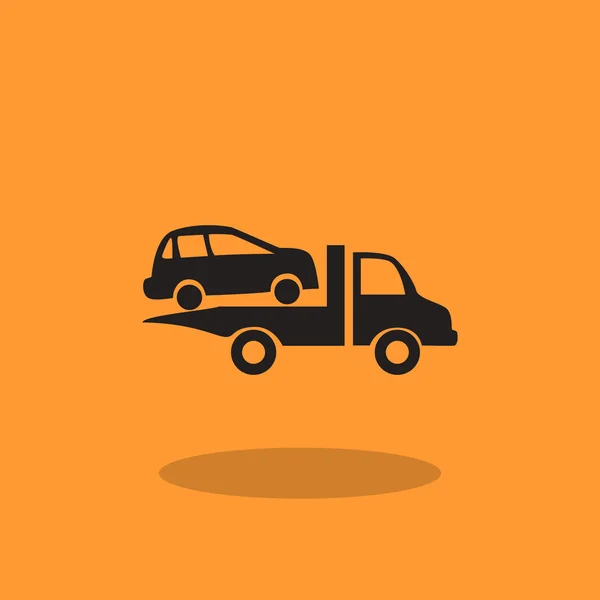 Auto evacuatie web pictogram — Stockvector