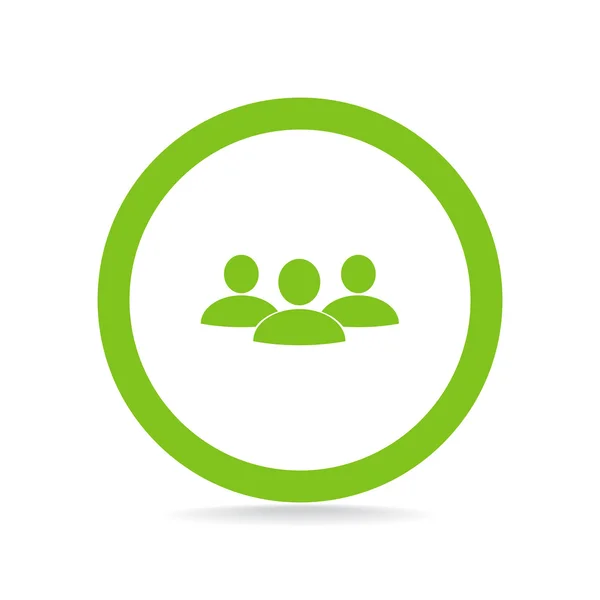 Groupe de personnes icône web simple — Image vectorielle