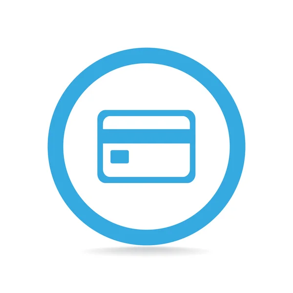 Cartão de plástico ícone web simples — Vetor de Stock