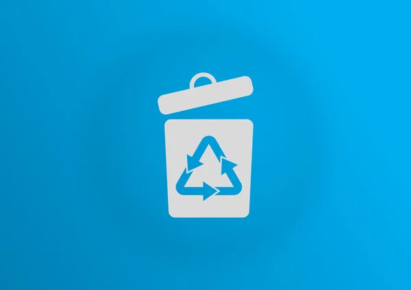 Hulladék újrahasznosítás szimbólum a nyilak — Stock Vector