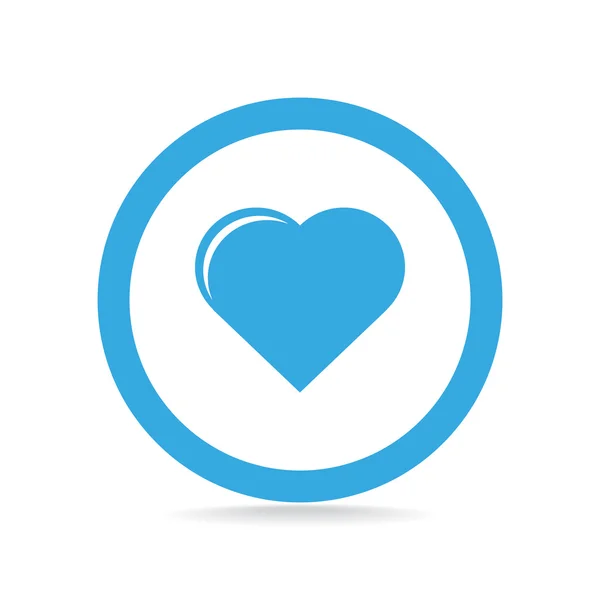 Icona web cuore semplice — Vettoriale Stock