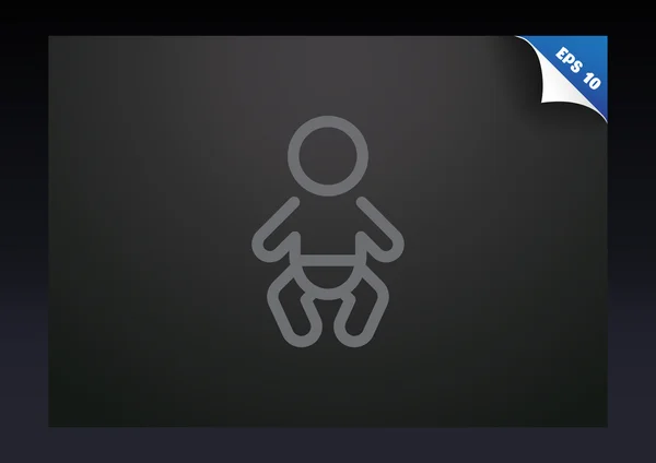 Dětská baby symbol — Stockový vektor