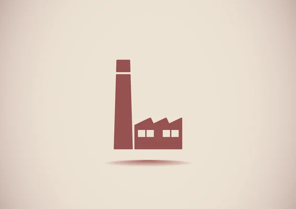 Factory buildings web icon — Stock Vector