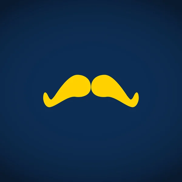 Doodle bigote simple icono web — Archivo Imágenes Vectoriales