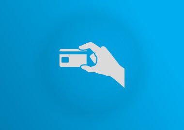 plastik kart el, web simgesi