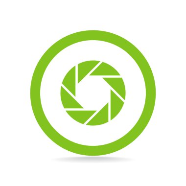 Objektif göz web simgesi