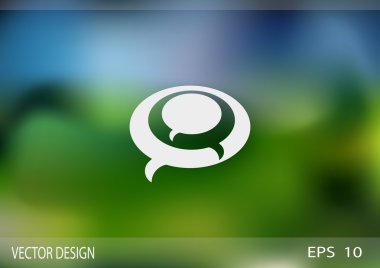 Diyalog kabarcıklar web simgesi