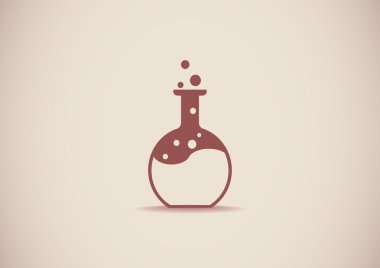 Kimyasal şişesi basit web simgesi