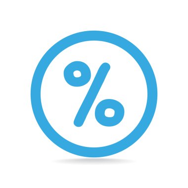 Basit yüzde simgesi simgesi