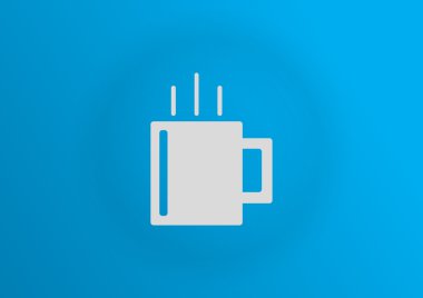 Fincan sıcak bir içecek web simgesi