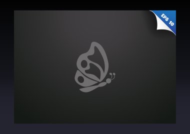 Basit kelebek web simgesi