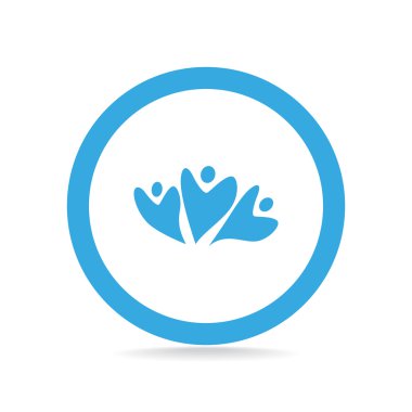 Grup insanlar soyut simgesinin