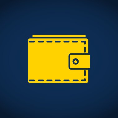 Basit cüzdan web simgesi