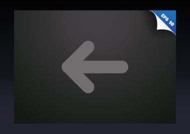 Ok işaret sol simgesi