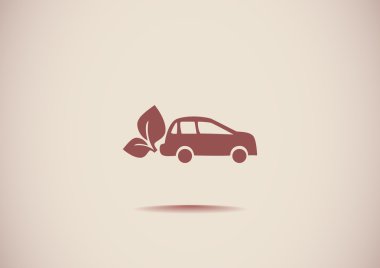 Eko yakıt basit simgesi