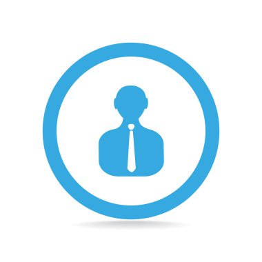 İşadamı siluet web simgesi