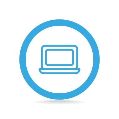 Basit dizüstü web simgesi