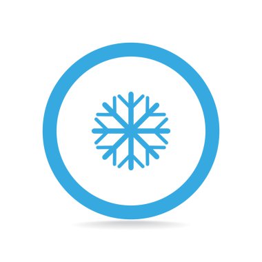 Kar tanesi basit web simgesi