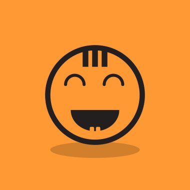 Mutlu bir çocuk yüzü doodle