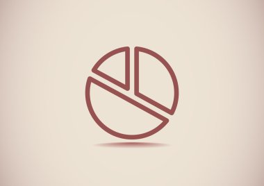 Basit yuvarlak Infographic web simgesi